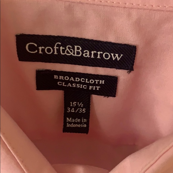 pink long sleeve dress shirt - Picture 2 of 2